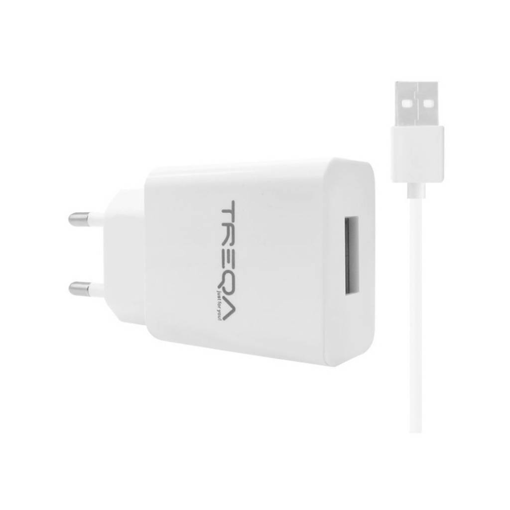 Cargador treqa con cable micro USB carga rápida