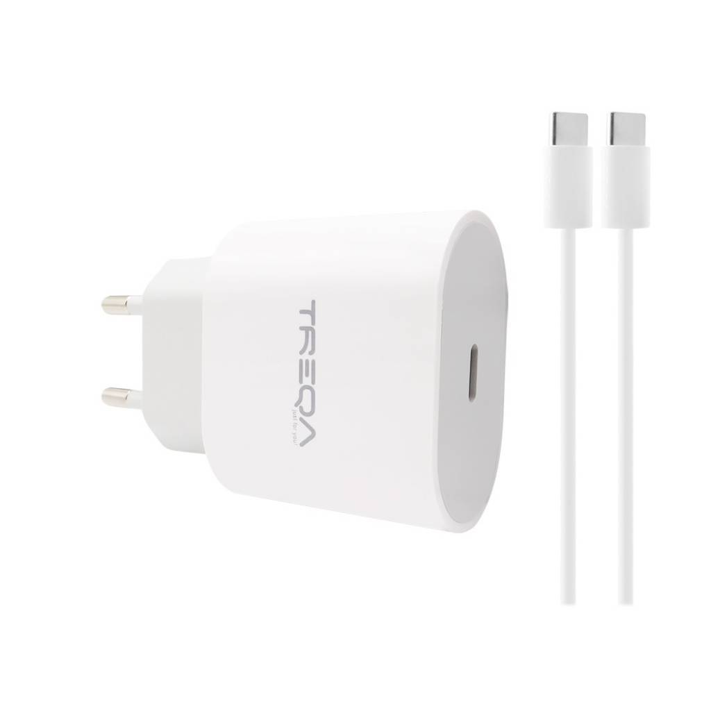 Cargador treqa con cable tipo C 3.0A