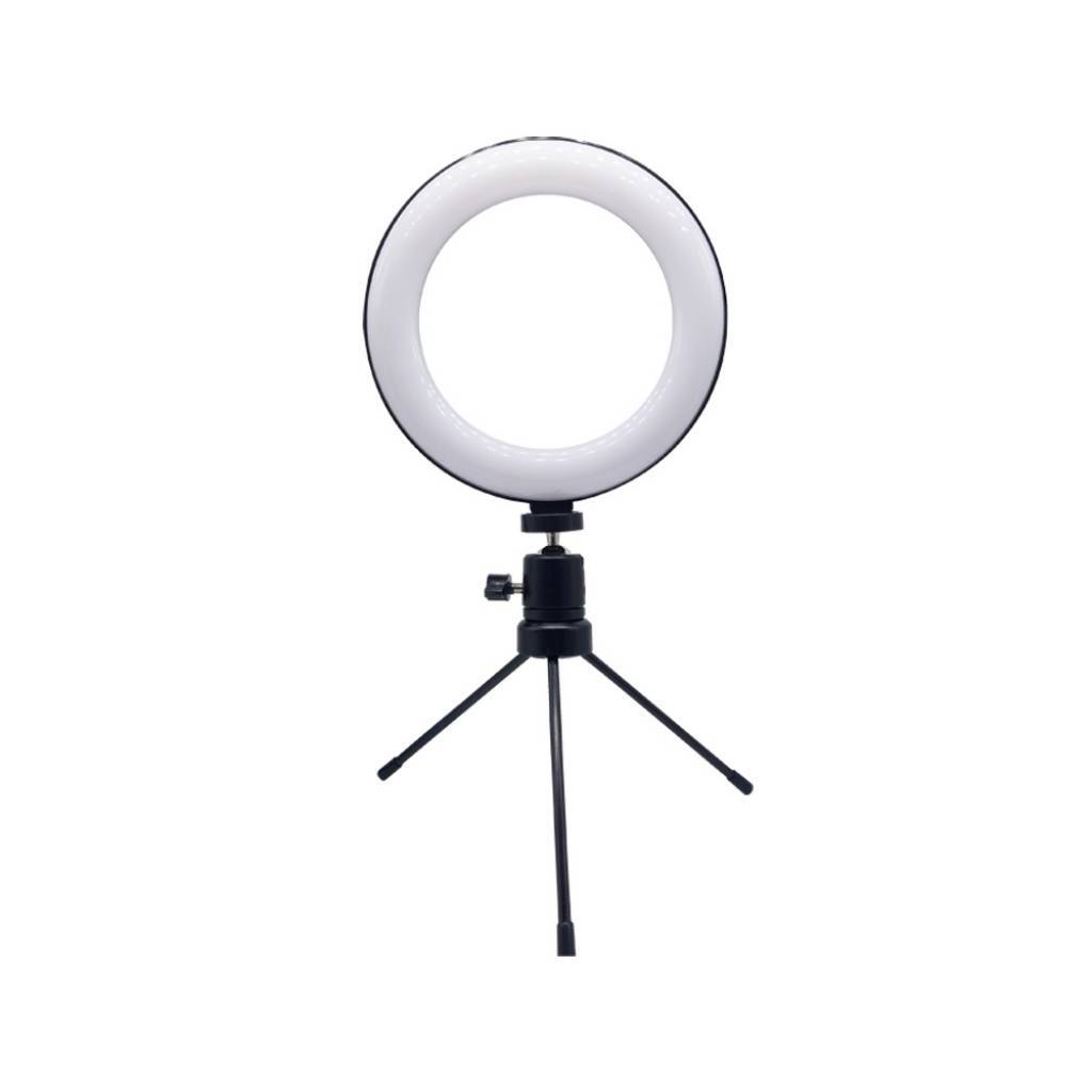 Luz de maquillaje aro 6» con trípode de mesa