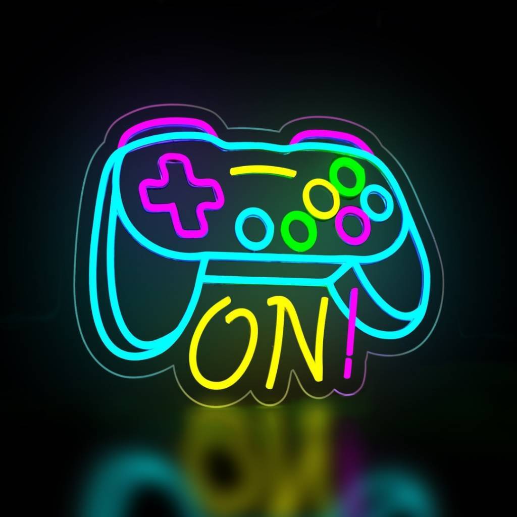 LETRERO DE NEÓN GAMER
