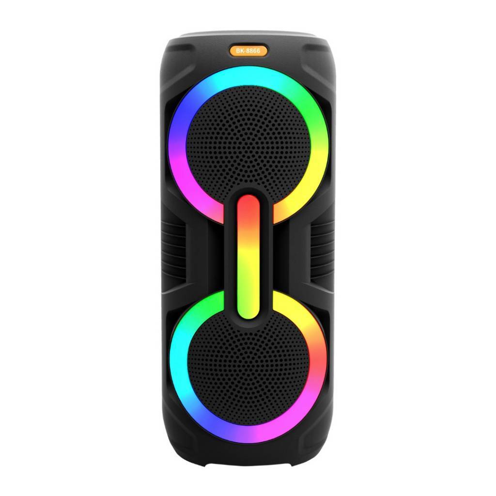 PARLANTE DE 2X8» CON BLUETOOTH LED RGB CON MICROFO