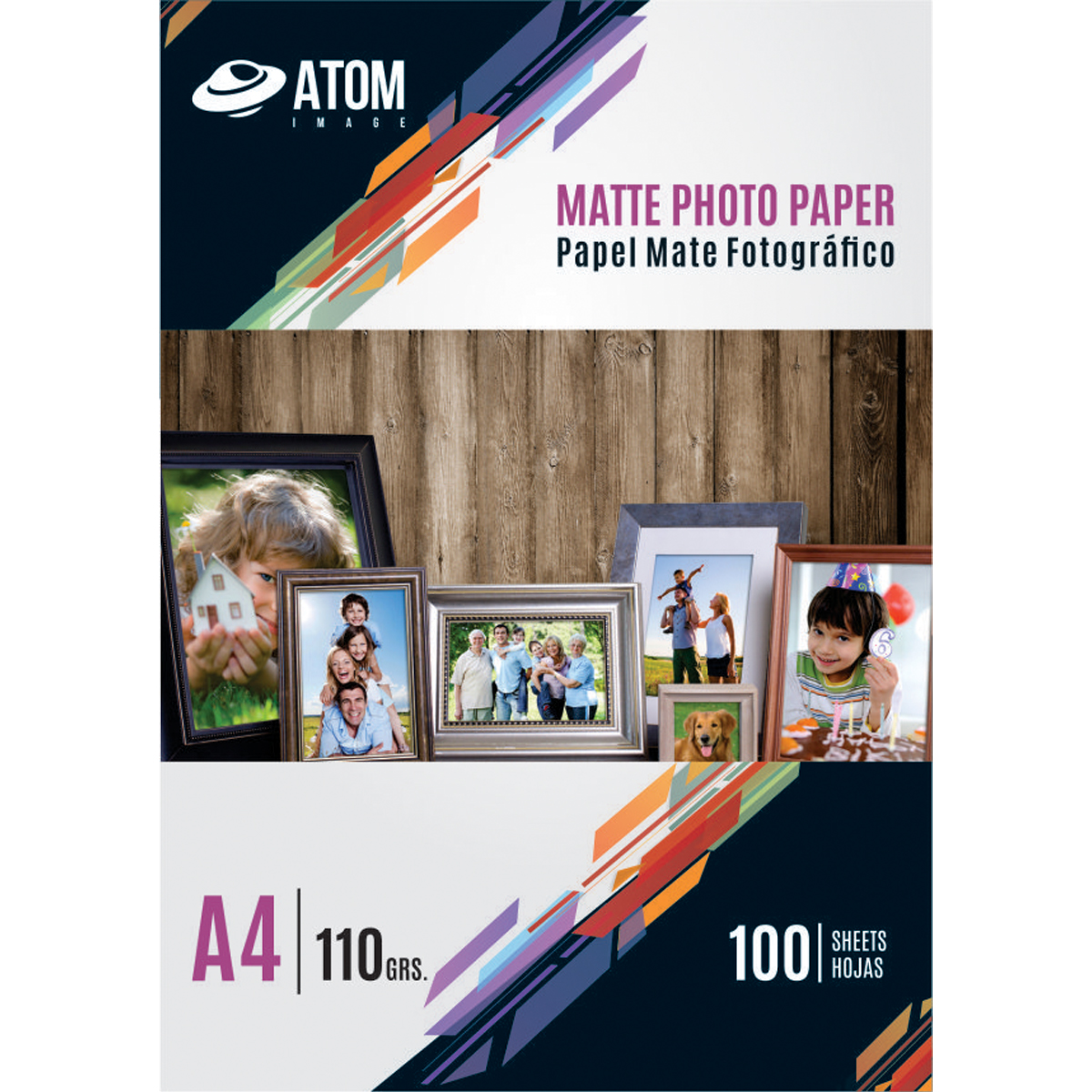 Papel Foto 110 gr. Matte A4 x 100 hojas