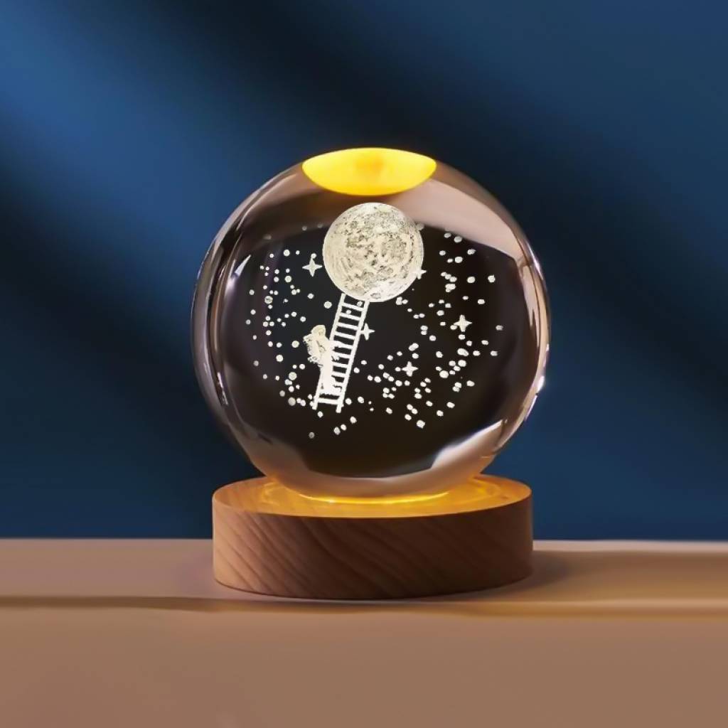 LÁMPARA ESFERA DE CRISTAL 6 CM LUNA