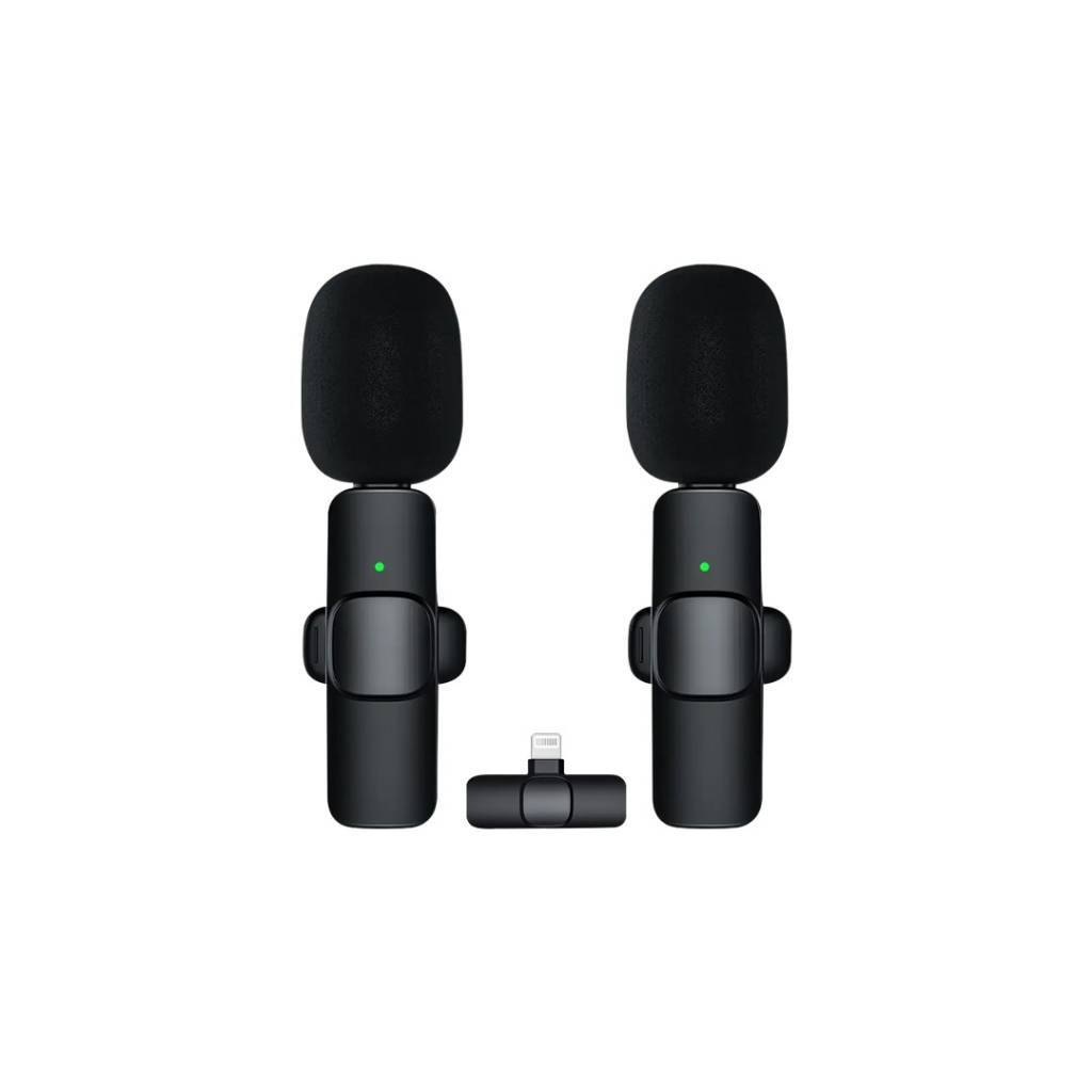 SET DOS MICROFONOS SOLAPEROS INALAMBRICOS IOS