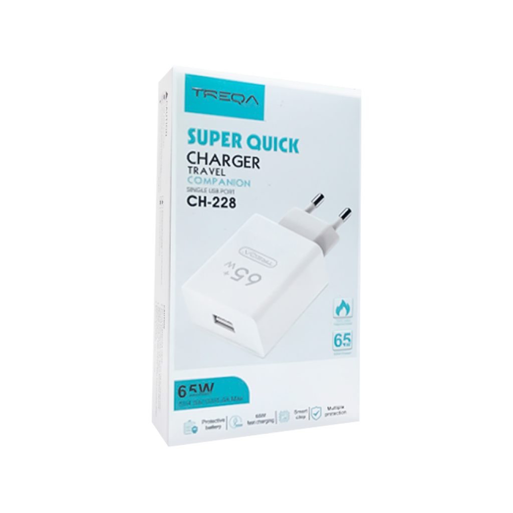 CARGADOR USB CARGA RÁPIDA 65W