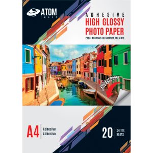 Papel Foto Auto Adhesivo 135 gr. Glossy A4 x 20 hojas