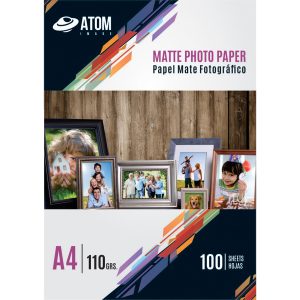 Papel Foto 110 gr. Matte A4 x 100 hojas