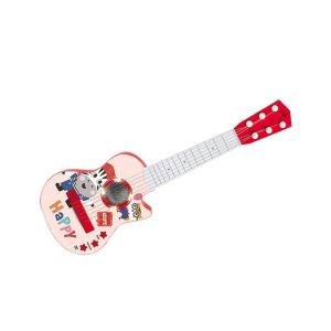 Guitarra infantil con luces y sonido rosada
