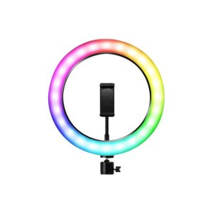 Luz de maquillaje aro 10'' 3 luces + RGB